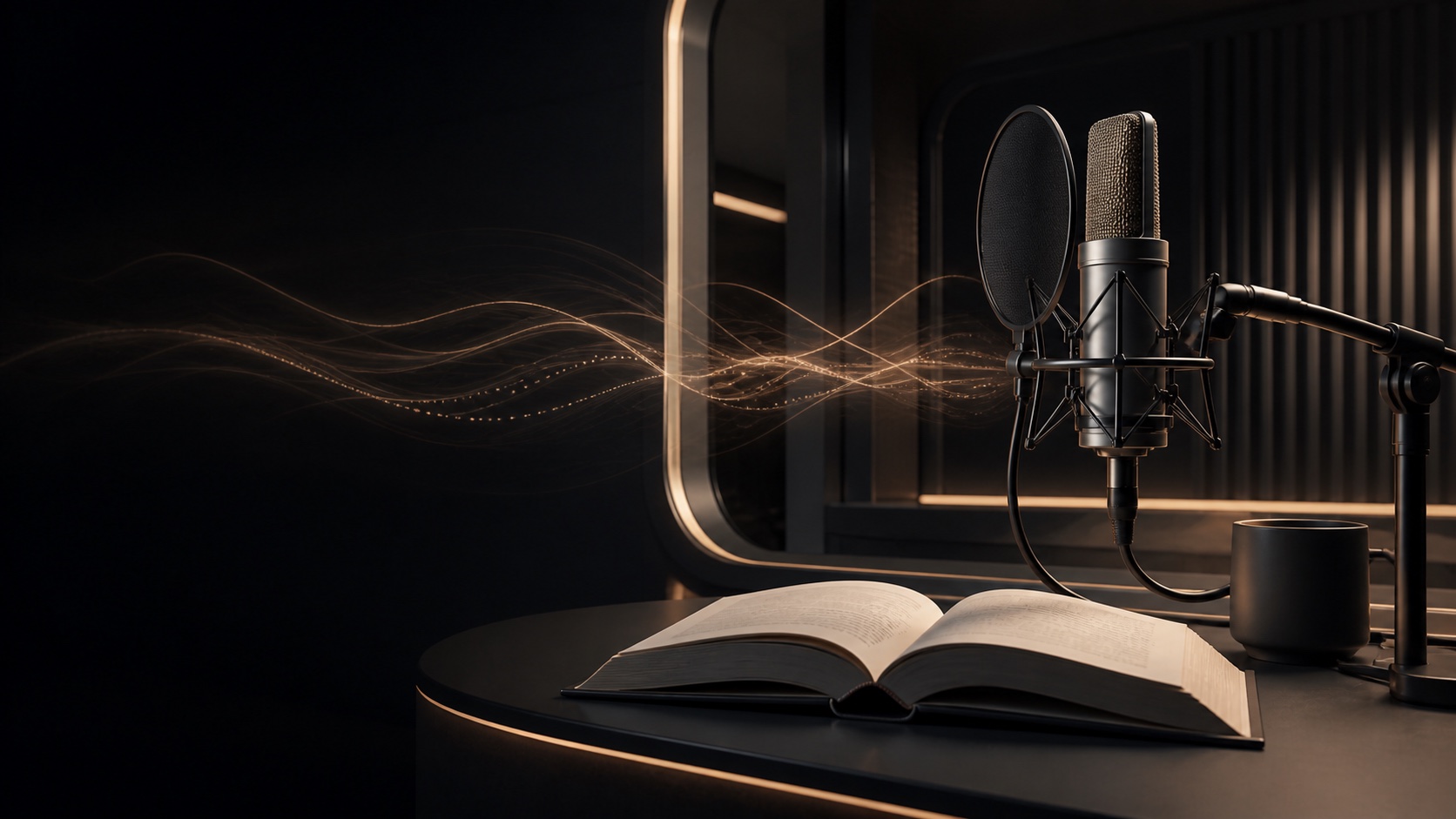 Estudio profesional de narración de audiolibros